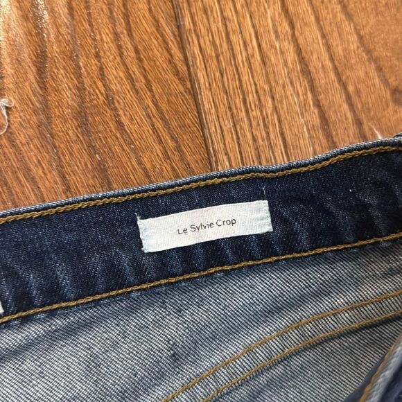 Frame le sylvie crop raw hem high rise jeans size 29 - Picture 5 of 13